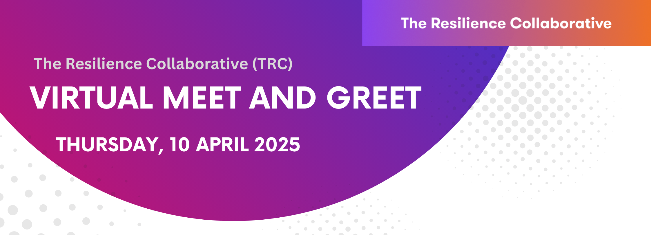 The Resilience Collaborative (TRC) – Virtual Meet and Greet – The ...